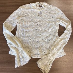 Endless Rose Lace Blouse - Cream